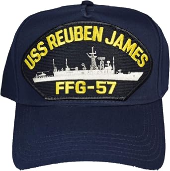 EC USS Reuben James FFG-57 HAT - Navy Blue - Veteran Owned Business
