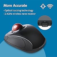 Vista 6 de Kensington Orbit - Trackball inalámbrico con anillo de desplazamiento (K72675WW) + mouse inalámbrico Kensington Orbit con anillo de desplazamiento