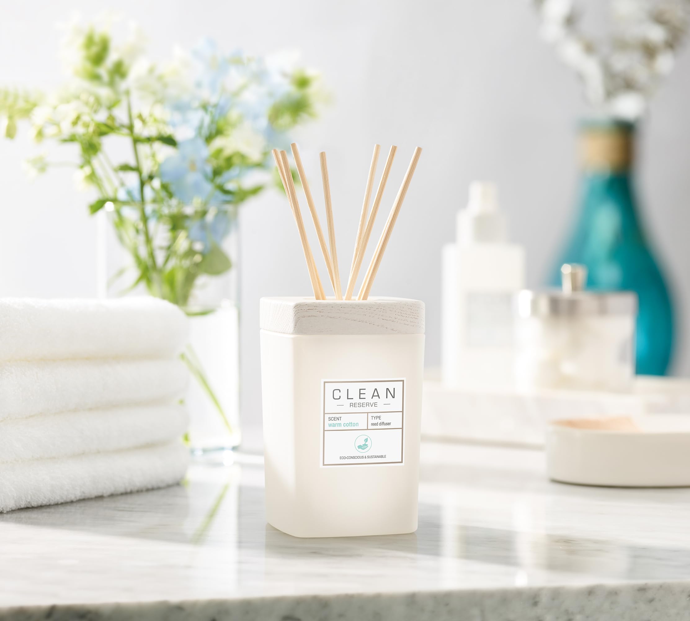 Reusable Reed Diffuser Snapklik.com : RESERVE Home Liquid Reed Diffuser Natural Rattan Reeds ...