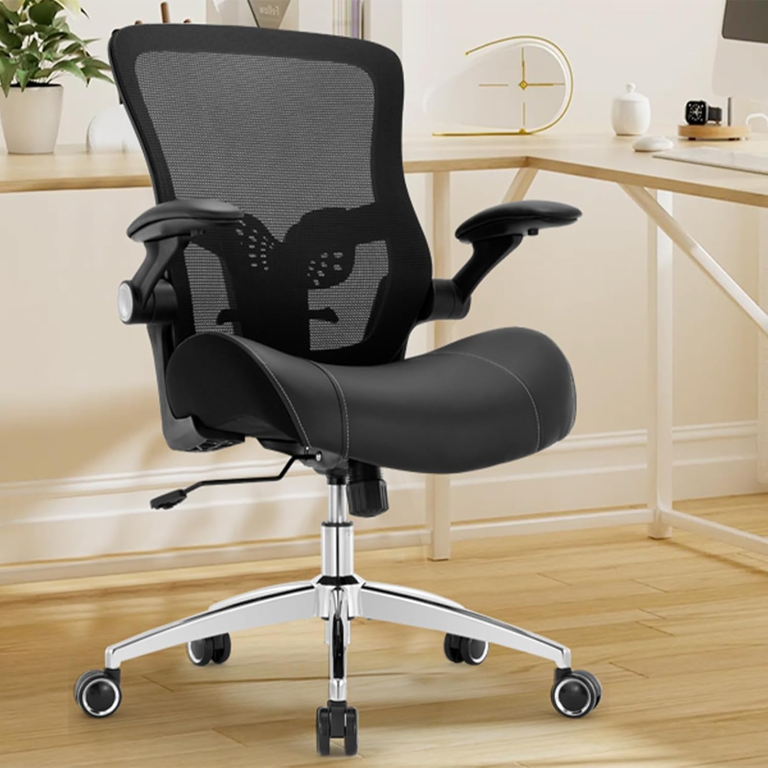 Office Chair Ergonomic Desk Chair-400lbs Big and Tall Heavy Duty, Wide & Soft 3D Modeling Foam Cushion Home Office Desk Chair with Adjustable Seat Height, Executive Computer Task Chair - Image 2