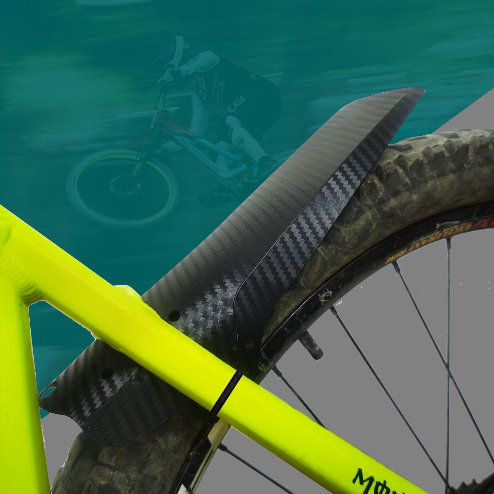 JDNH Mountainbike-Schutzblech, universal, Fahrräder, abnehmbar, für vorne und hinten, Schutzblech, Fahrradzubehör, Radsport Sports & Outdoors