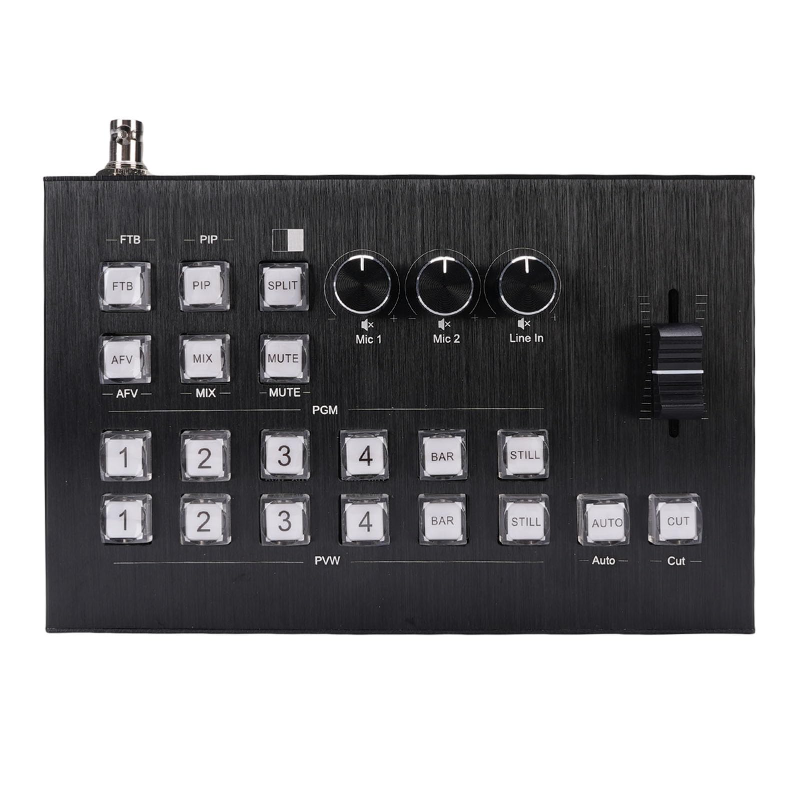 Generic Mixer Video Multimediale HD Connessione Versatile Opzioni di Ingresso per la Creazione di Corsi Scolastici Metallo 1 unità (Spina europea)