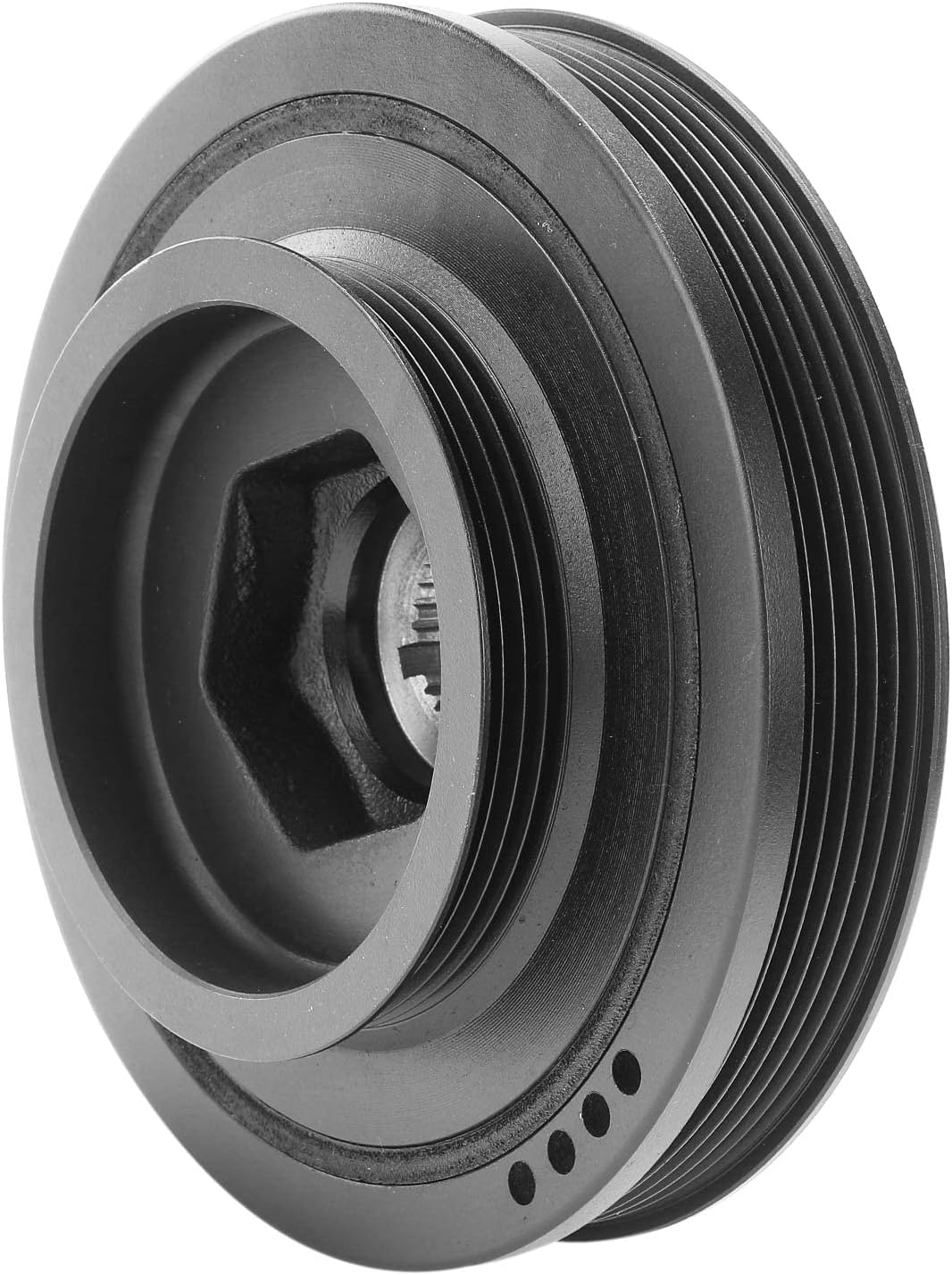 A-Premium Engine Harmonic Balancer Crankshaft Pulley Compatible with Honda Civic 2001 2002 2003 2004 2005 SOHC L4 1.7L, Replace# 13810PLMA01, 90704634000