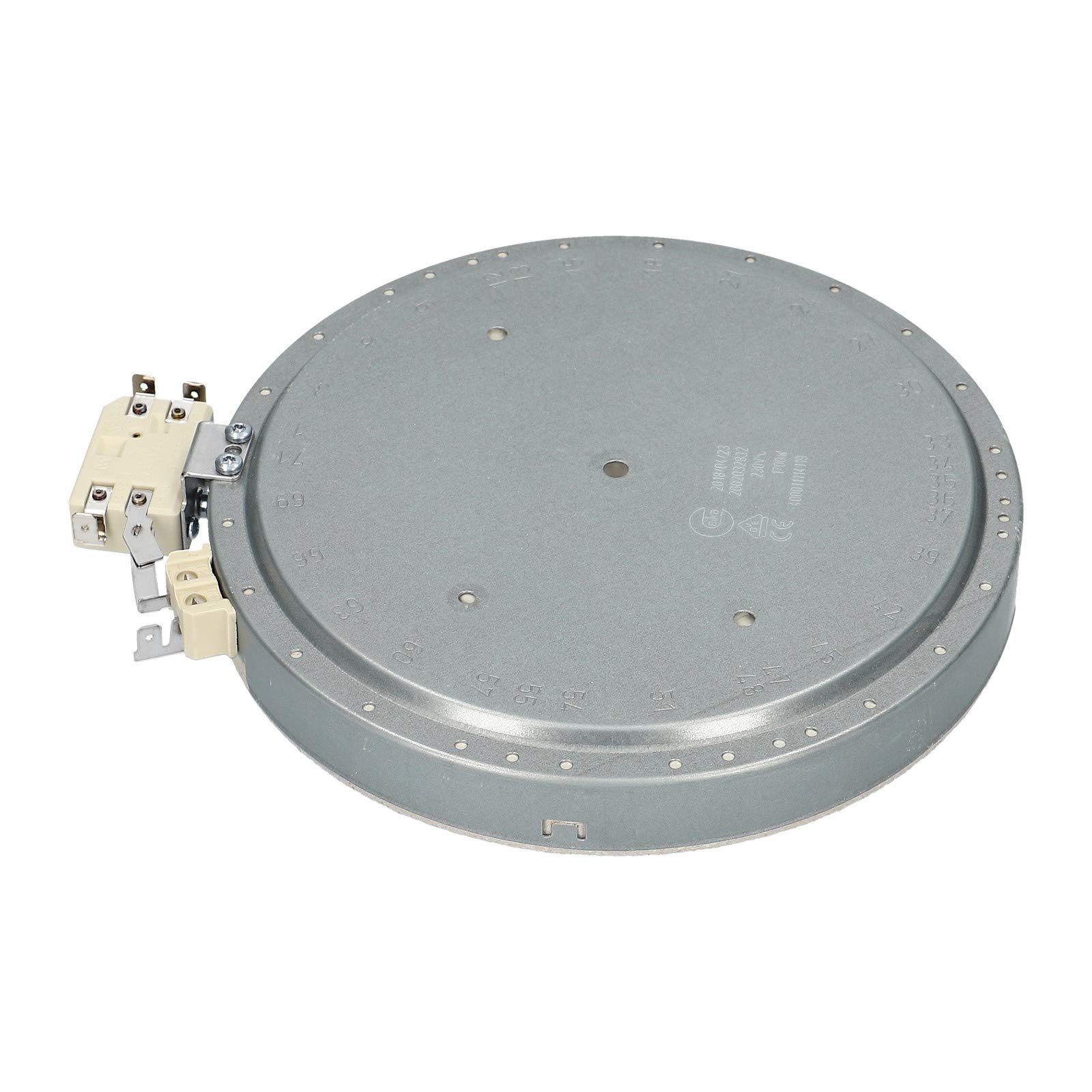 Einkreis Strahlheizkörper 1700W 230V Backofen Herd für Whirlpool Bauknecht 481231018889 481225998315 Indesit C00390174