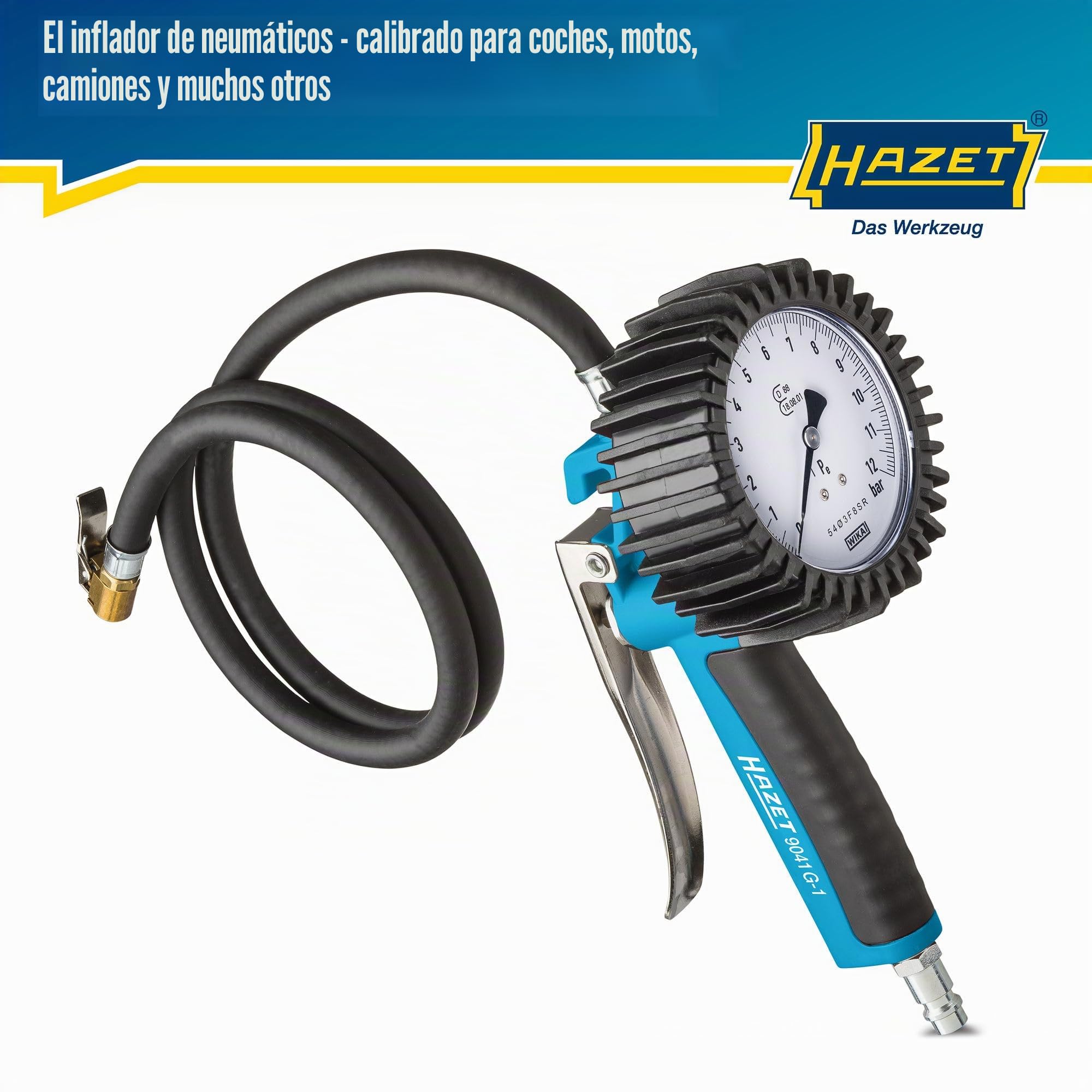 HAZET 9041G-1 Pistola inflado neumaticos Pistola de inflado Pistola para inflar ruedas Pistola para inflar