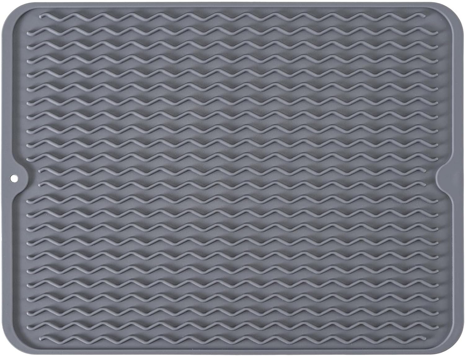Silikon-Abtropfmatte, groß, hitzebeständig, rutschfest, für Küchentheke, Spüle, leicht zu reinigen, schnell trocknend, für Schublade, Kühlschrank, 35,6 x 27,9 cm