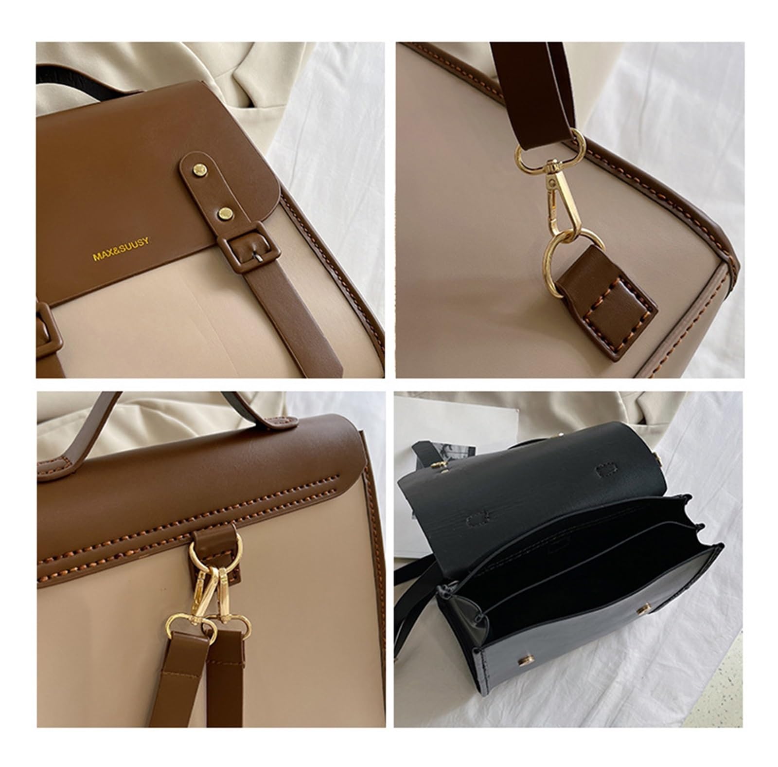 Kit para Hacer Bolsos de Cuero Gran capacidad PU Material Set DIY Teléfono hecho a mano Bolsa Bolso Mochila(Material set-03)