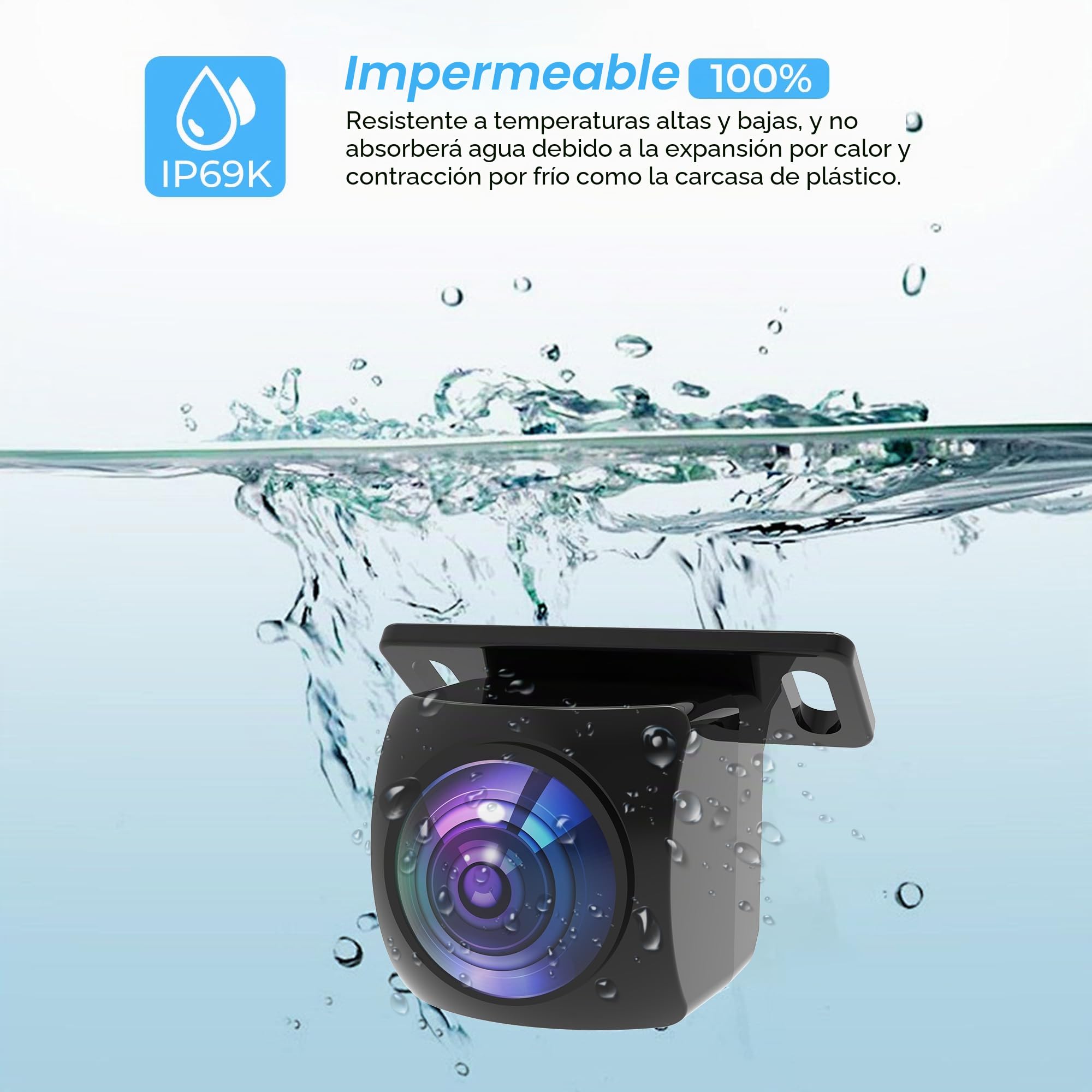 Cámara de visión trasera Bzgnl AHD 1080P para coche, cámaras de visión trasera para coche, instalación posterior, 170° gran angular, visión nocturna, IP69K, cámaras de visión trasera universales para