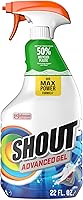 Shout Advanced Laundry Stain Remover Gel, 22oz Spray - 70% More Power for Stubborn Set-In Stains on Clothes