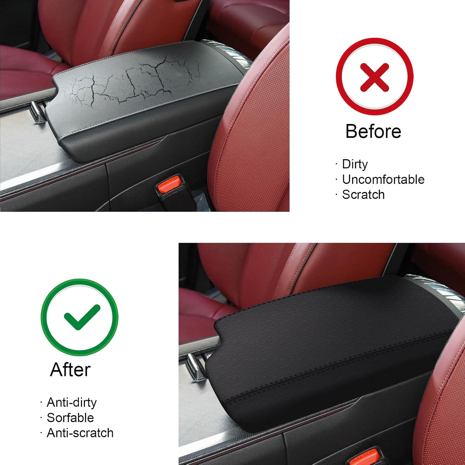for 2020-2025 Hyundai Palisade Accessories Soft and Comfortable Center Console Cover Compatible with 2020 2021 2022 2023 2024 2025 Hyundai Palisade SE/SEL/XRT/Limited Edition/Calligraphy
