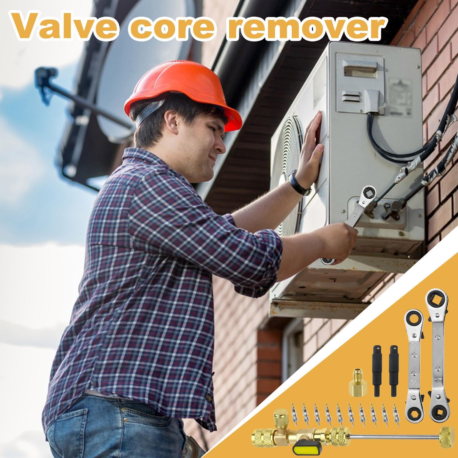 Valve Core Removal Tool, Tire Valve Core Remover, Air Conditioning