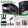 Electric Spice Coffee Grinder 200W for Kitchen,Grain Mill with 2 Stainless Steel Bowls,Spice Grinder Wet and Dry for Coffee, Grinding Spices, Bean, Grains