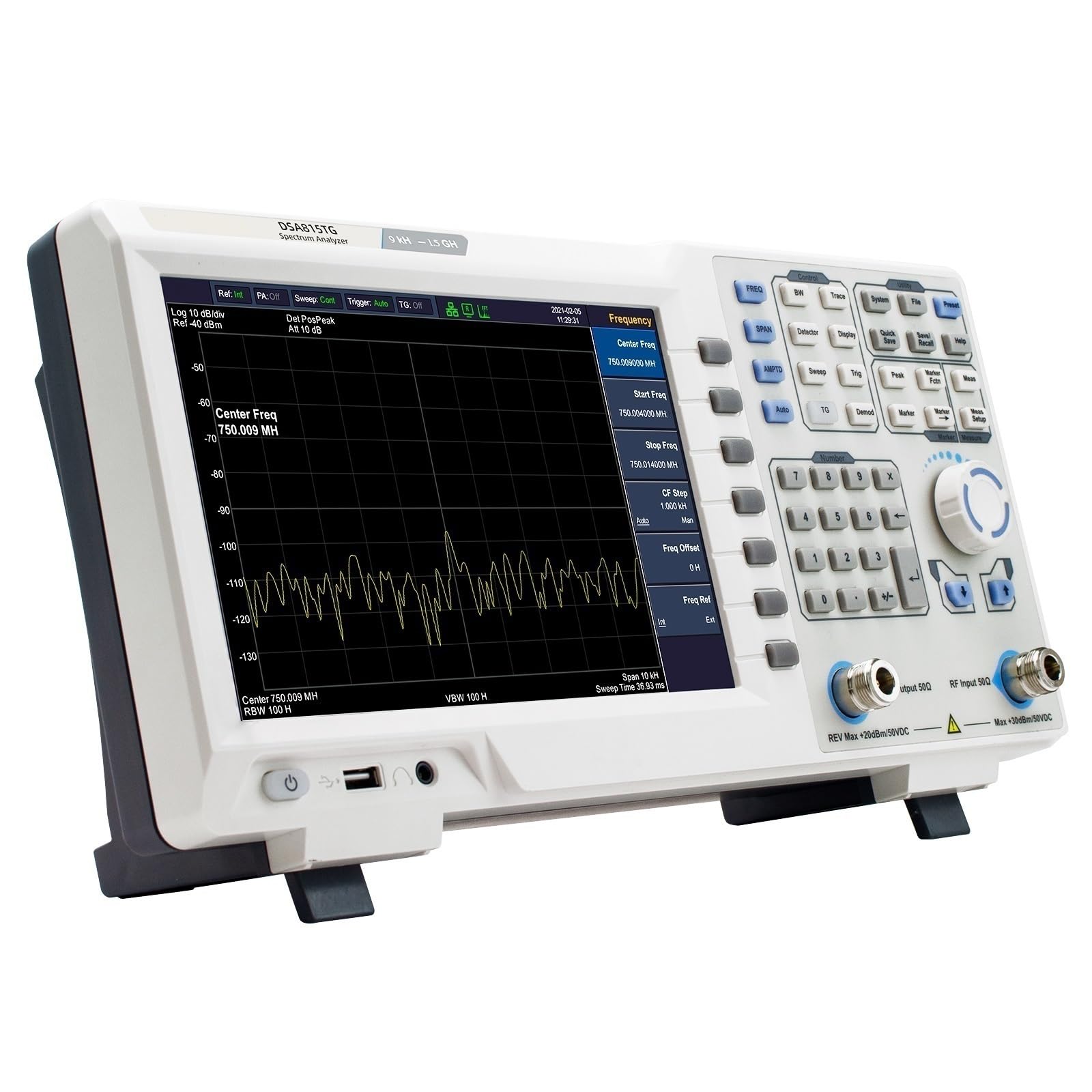 9k - Analizzatore Di Spettro 1.5G Con Display LCD Da 9 Pollici Generatore Tracciamento Frequenza Ultra Ampia