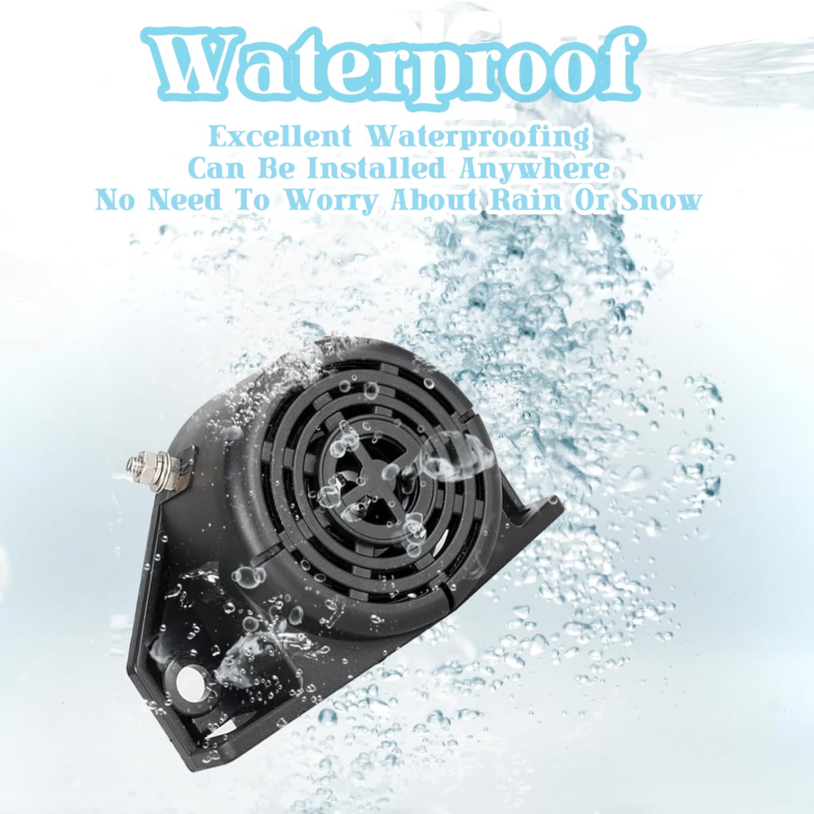 Cicalino Retromarcia, Universale Avvisatore Acustico,12V 24V Segnalatore acustico di retromarcia per autoveicoli, Tono forte Allarme Impermeabile ABS Avvisatore Acustico di Retromarcia per Auto Camion