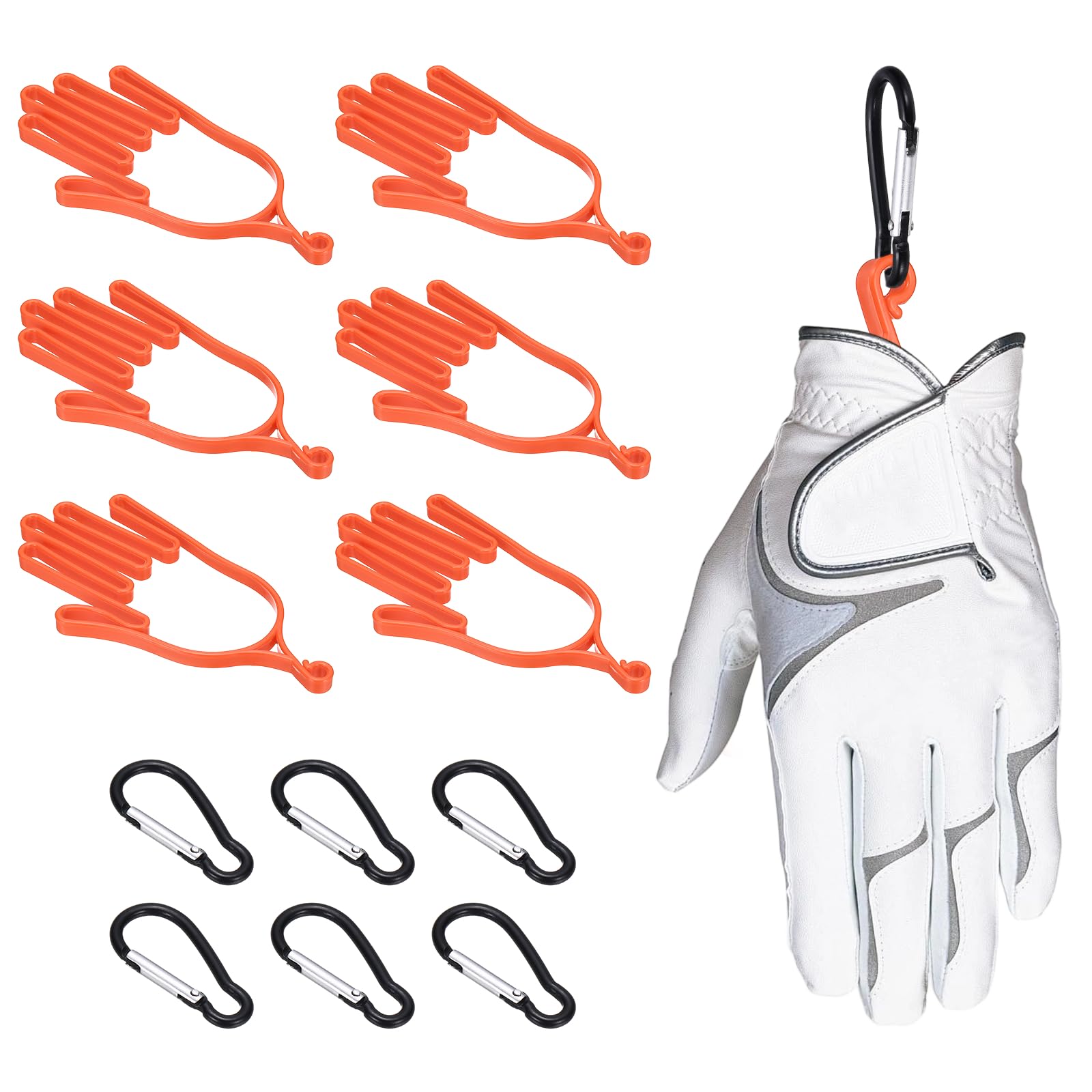 Extensor de guantes de golf PATIKIL para mantener la forma y secar accesorios deportivos, 6 Pcs 8