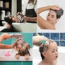 LISHER Hair Scalp Massager Shampoo Brush with Soft Silicone Bristles Kitchen for Anti Dandruff Removal Head Massager Prevents Hair loss for Men, Women (Multicolor) gallery image