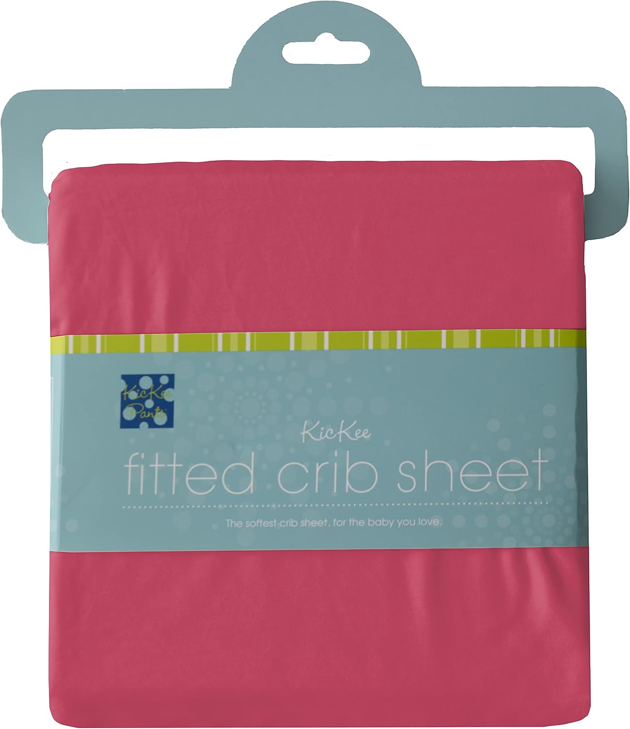 KicKee Pants Solid Fitted Baby Crib Sheet, Lovable Solid Colors for Crib Mattress, Crafted from Viscose from Bamboo for Ultra Soft Baby Bedding (Taffy - One Size)