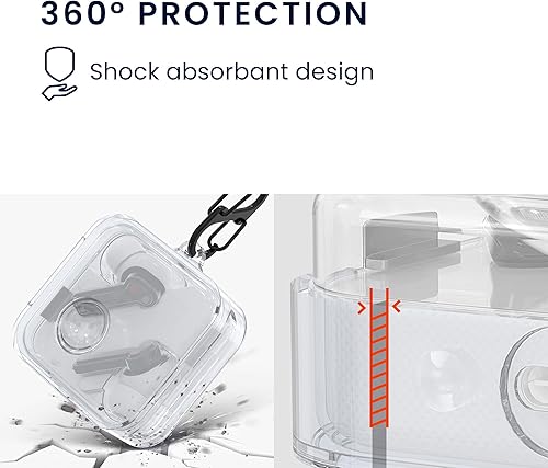 Miniatura 6 de kwmobile Funda compatible con Nothing Ear (2) - Funda de silicona para auriculares - Transparente