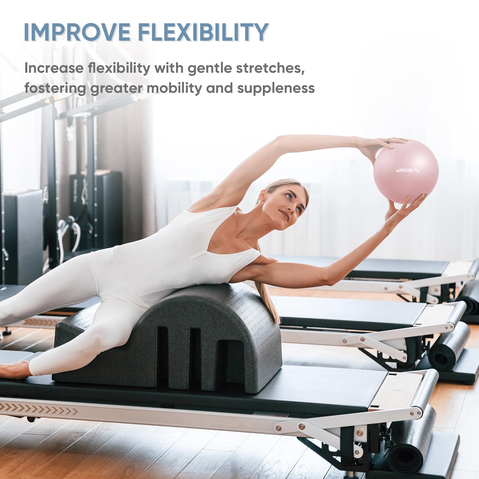 APEXUP Pilates Ball - Balance & Core Workout -9 APEXUP Pilates Ball - Balance & Core Workout -9