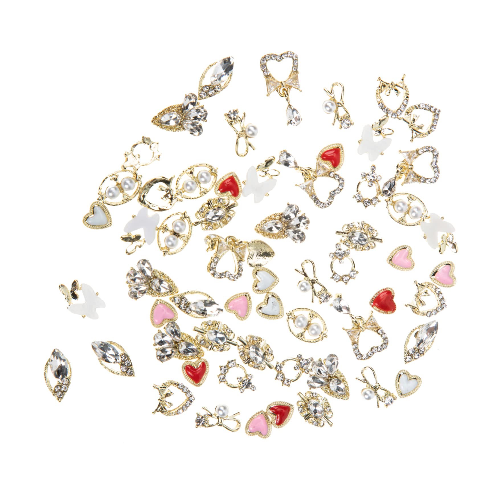 VICASKY 2 Set Charms Unici Per Unghie Stile Barocco Con E Decorazioni Manicure Femminili Eleganti Per Feste E 60 Pezzi*2