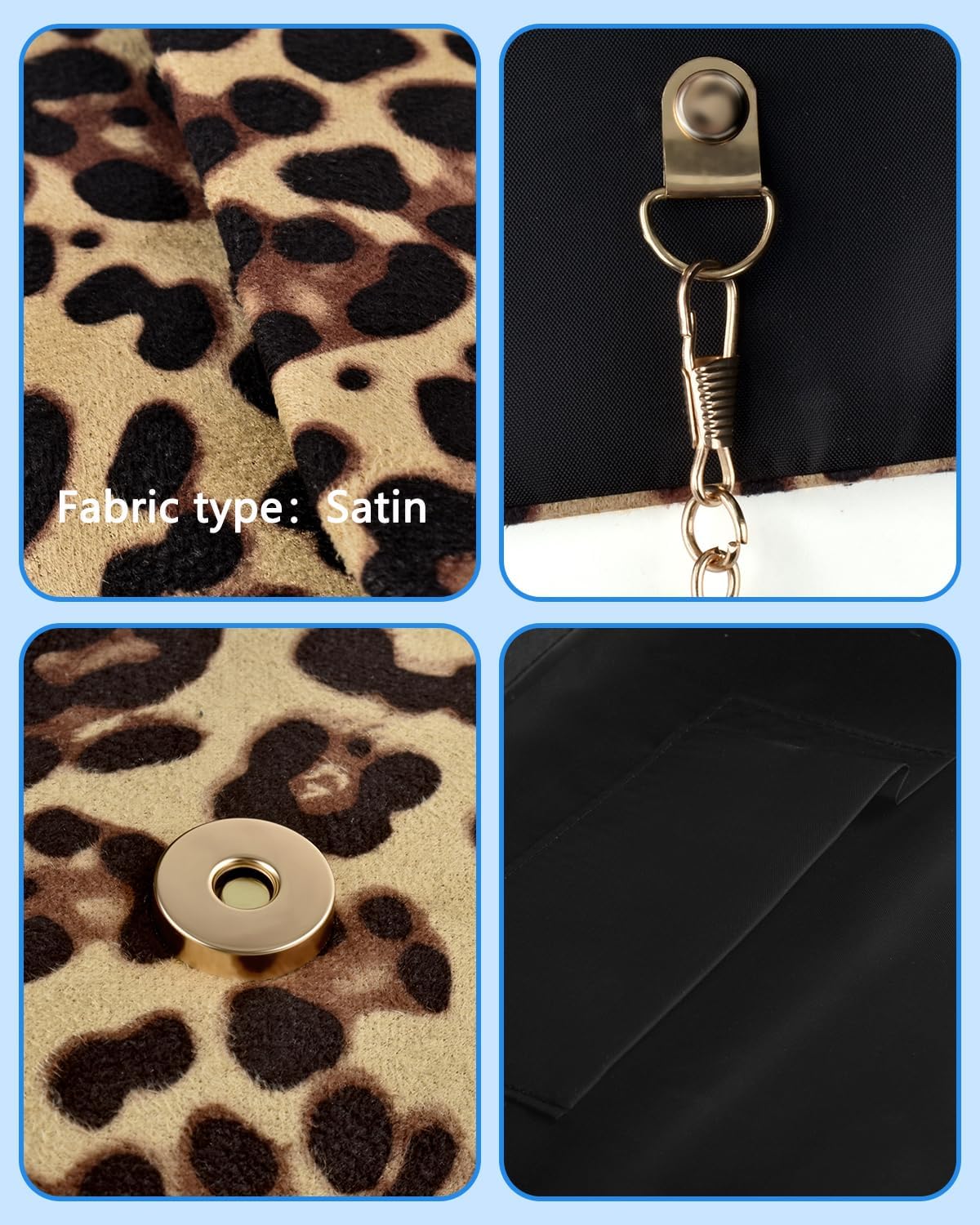 TINDTOP Evening Clutch Purses for Women Handbags for Formal Wedding Party Cocktail Prom Crossbody Shoulder Envelope Bag | for Formal Wedding, Party, Cocktail, Prom, for Formal Wedding, Party - Image 5