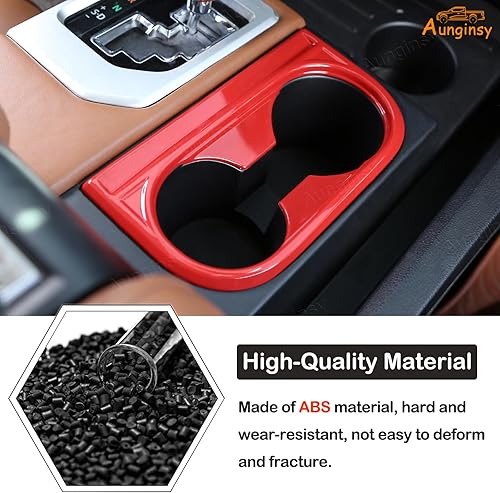 Miniatura 10 de Soporte para reposabrazos central para asiento delantero de automóvil, adhesivo decorativo compatible con Toyota Tundra 2014-2021, reposabrazos de