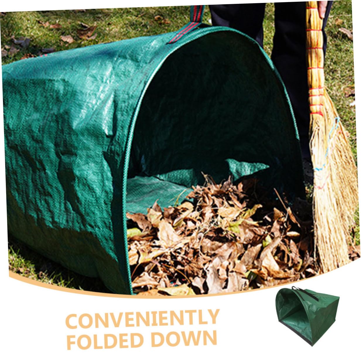 Gatuida Großer Laubsack Gartensack mit Einzigartiger Form aus Robustem Pp Material Faltbar und Wiederverwendbar für Vielseitige Gartenarbeiten und Outdoor Aktivitäten