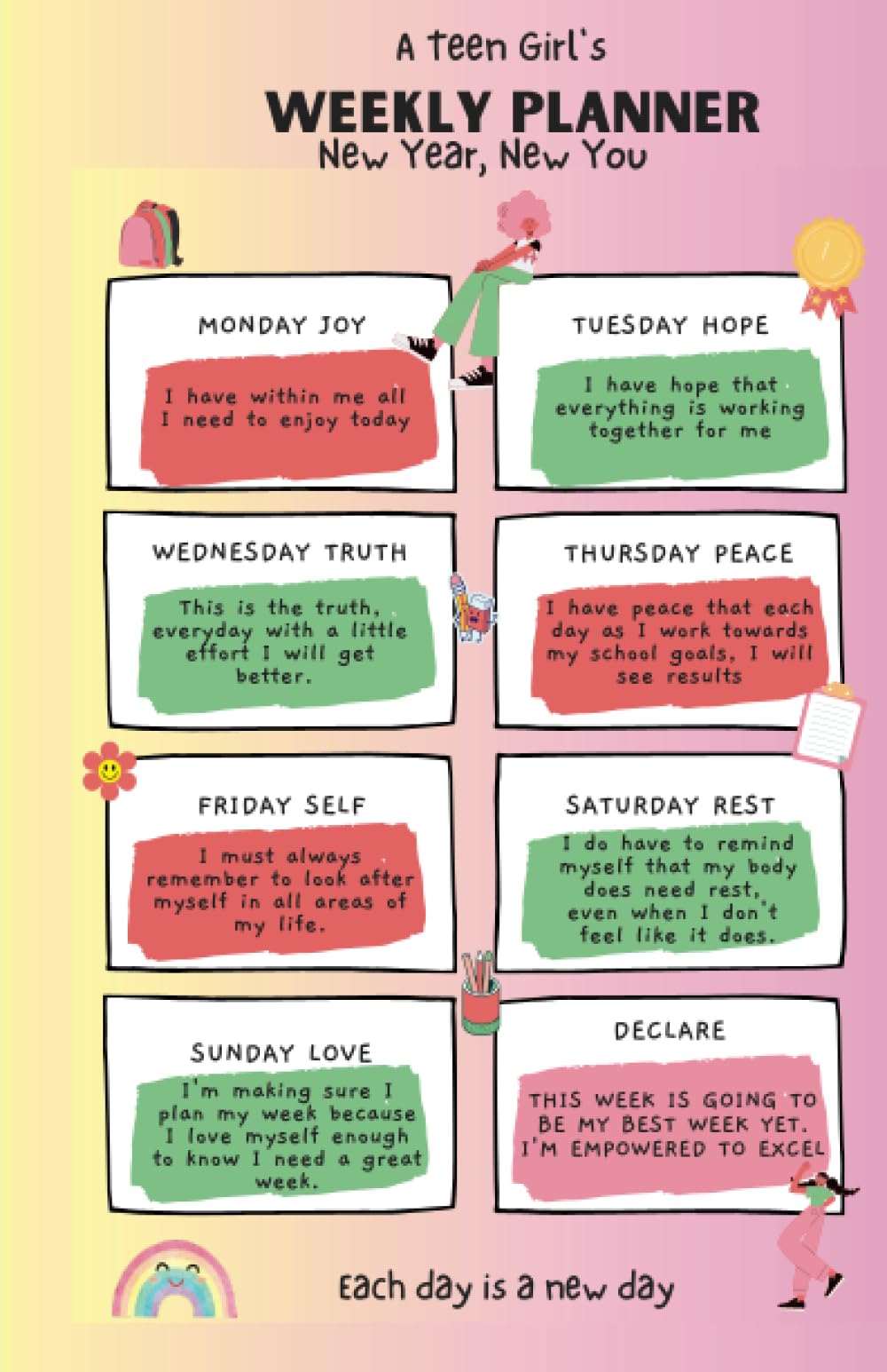 Teen Girl Academic Journal 2023/2024| September 2023 - July 2024| Secondary & HE