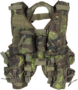 Amazon | チェコ共和国軍 特殊部隊 ASSAULT VEST CZECH M95迷彩 軍払下