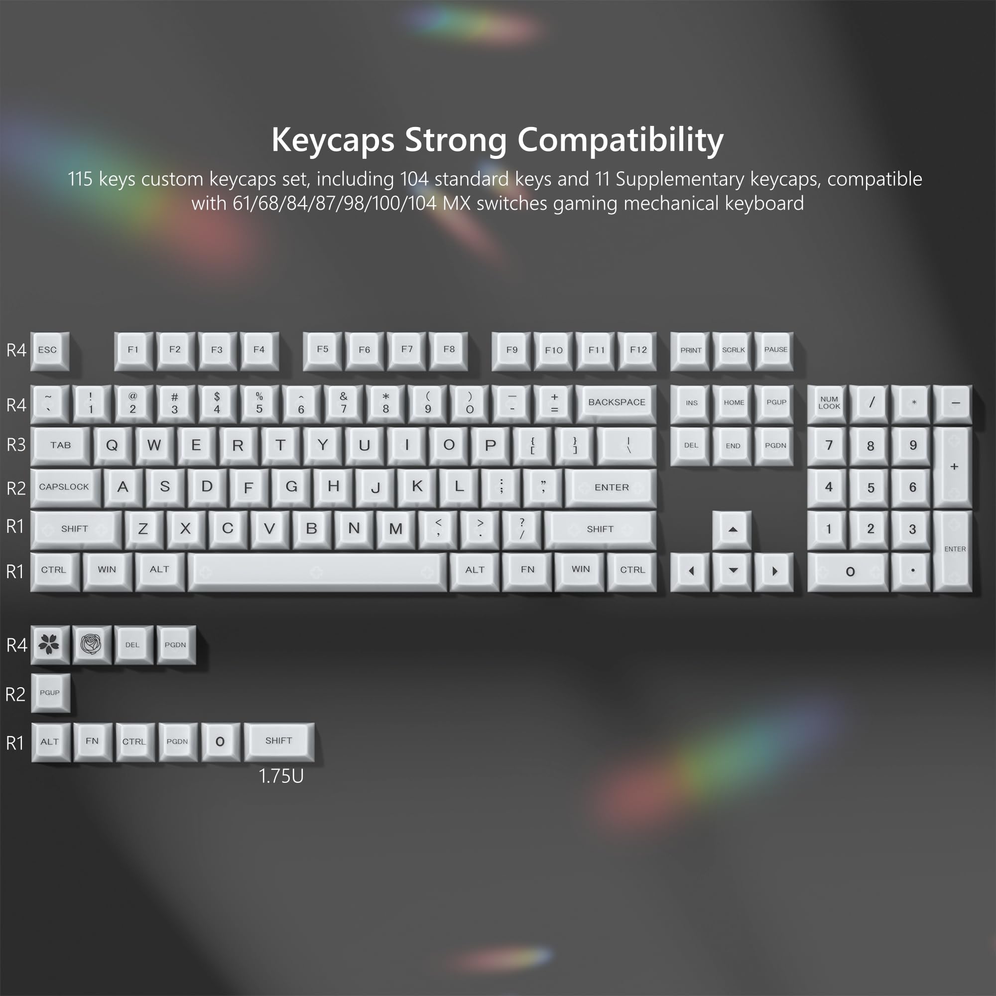 Amazon.co.jp: Womier キーボード キーキャップ ゼリー 60% 75% 100