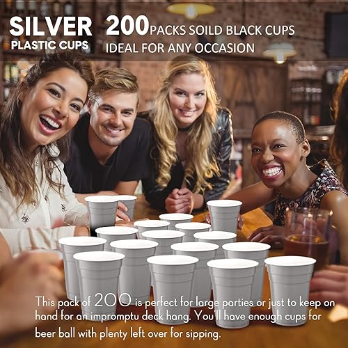 Miniatura 7 de Dandat 200 vasos desechables de plástico de 18 onzas a granel a granel grandes vasos para bebidas fríascalientes, recipientes desechables para