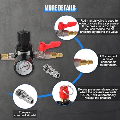 Miniatura 6 de Probador de fugas para sistema de enfriamientoprobador de fugas del sistema turbo, 9 piezas de probador de fugas Turbo Boost con 4 pares de