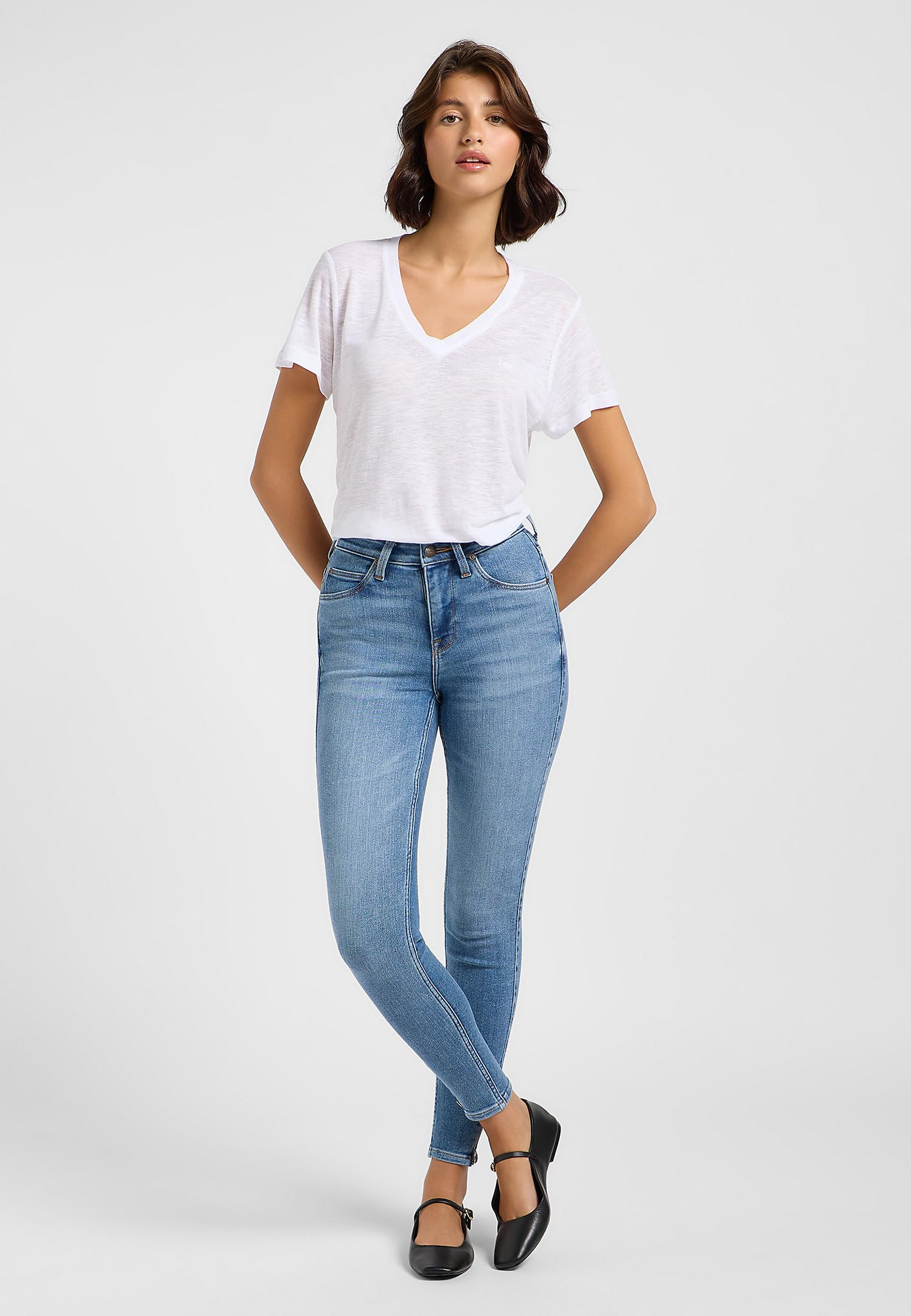 Lee - Scarlett High Zip, Jeans Donna
