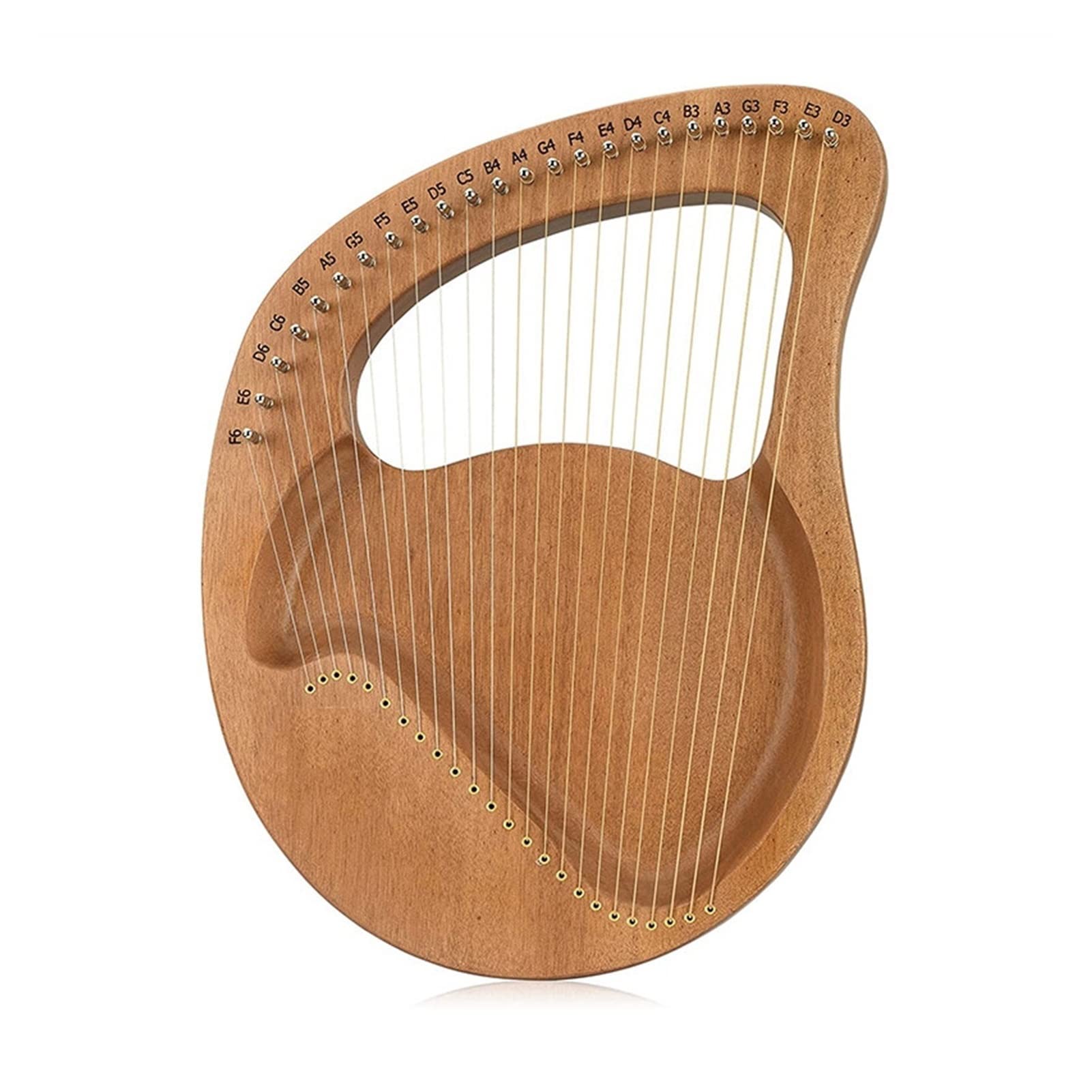 Arpa portatile, violino greco, arpa portatile, strumento musicale, arpa lira 24 corde con chiave accordatura per amanti della musica e principianti.