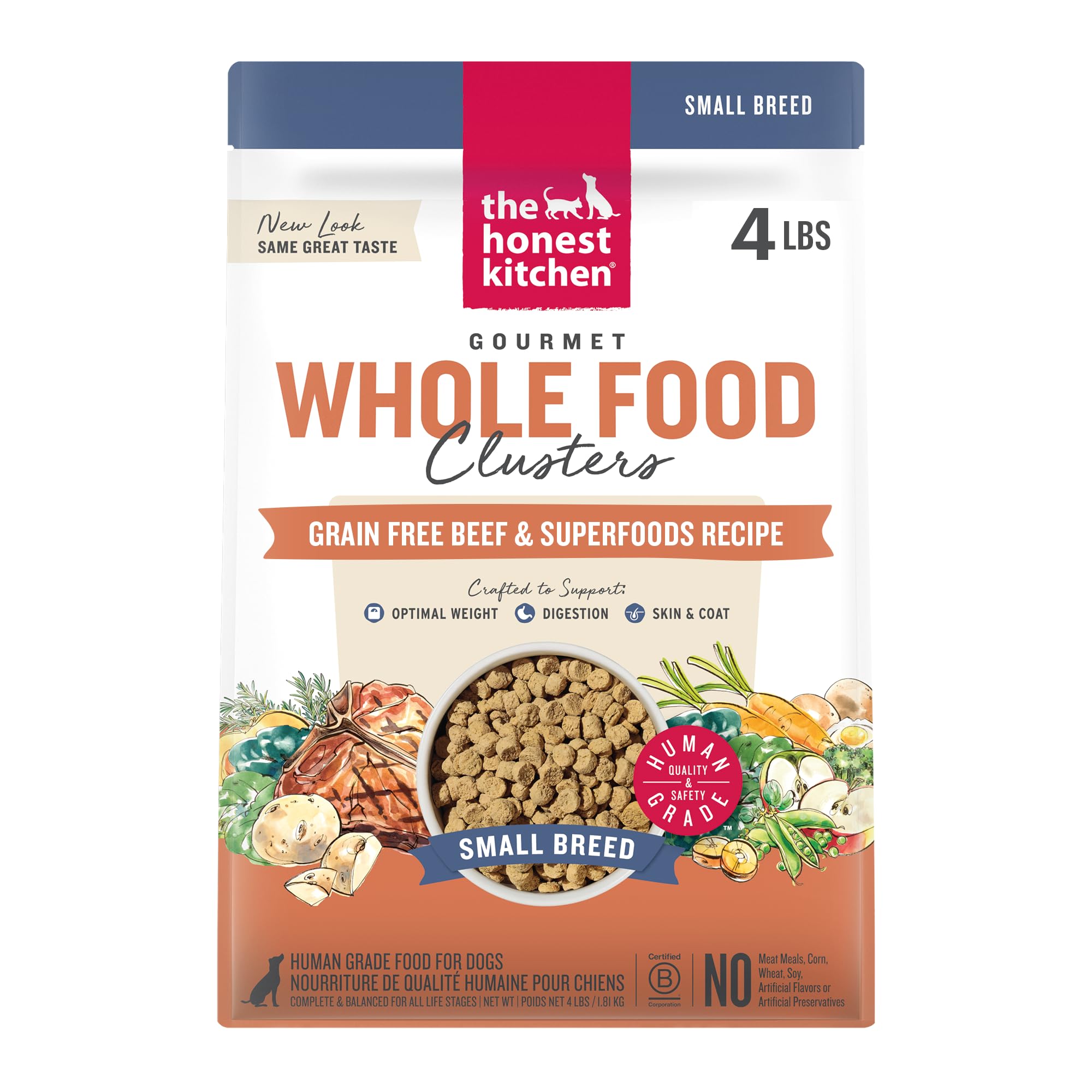 The Honest Kitchen Whole Food Clusters Small Breed Beef