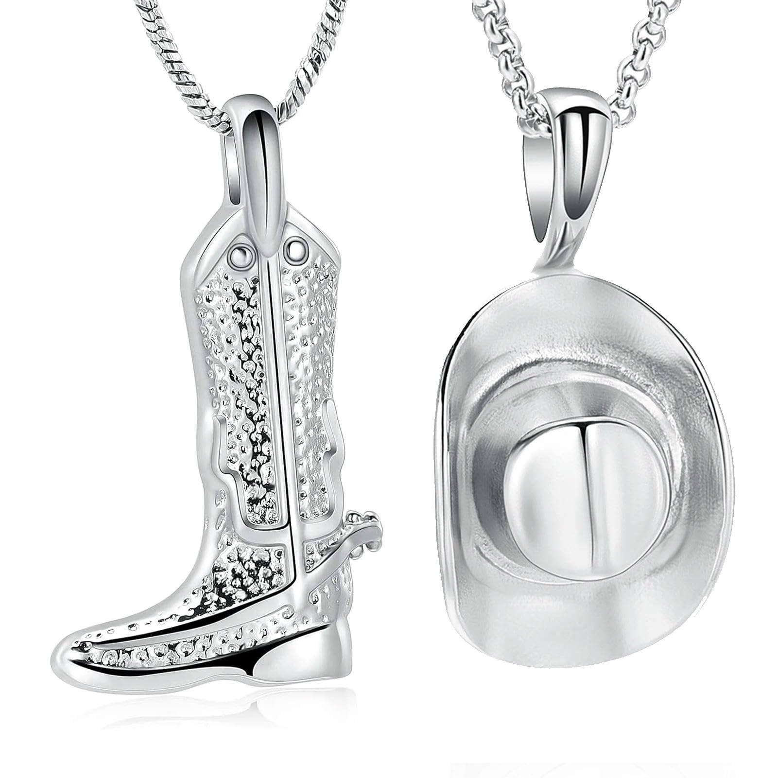 ZEZILE Collane di urna per cenere donne Uomini medaglione commemorativo pendente inciso sempre nella mia mente per sempre