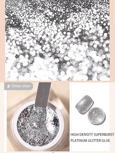 Miniatura 3 de 3 cajas de esmalte de uñas de gel con purpurina, 3D dorado plateado, oro rosa, esmalte de uñas de gel pintado para arte de uñas, esmalte de uñas