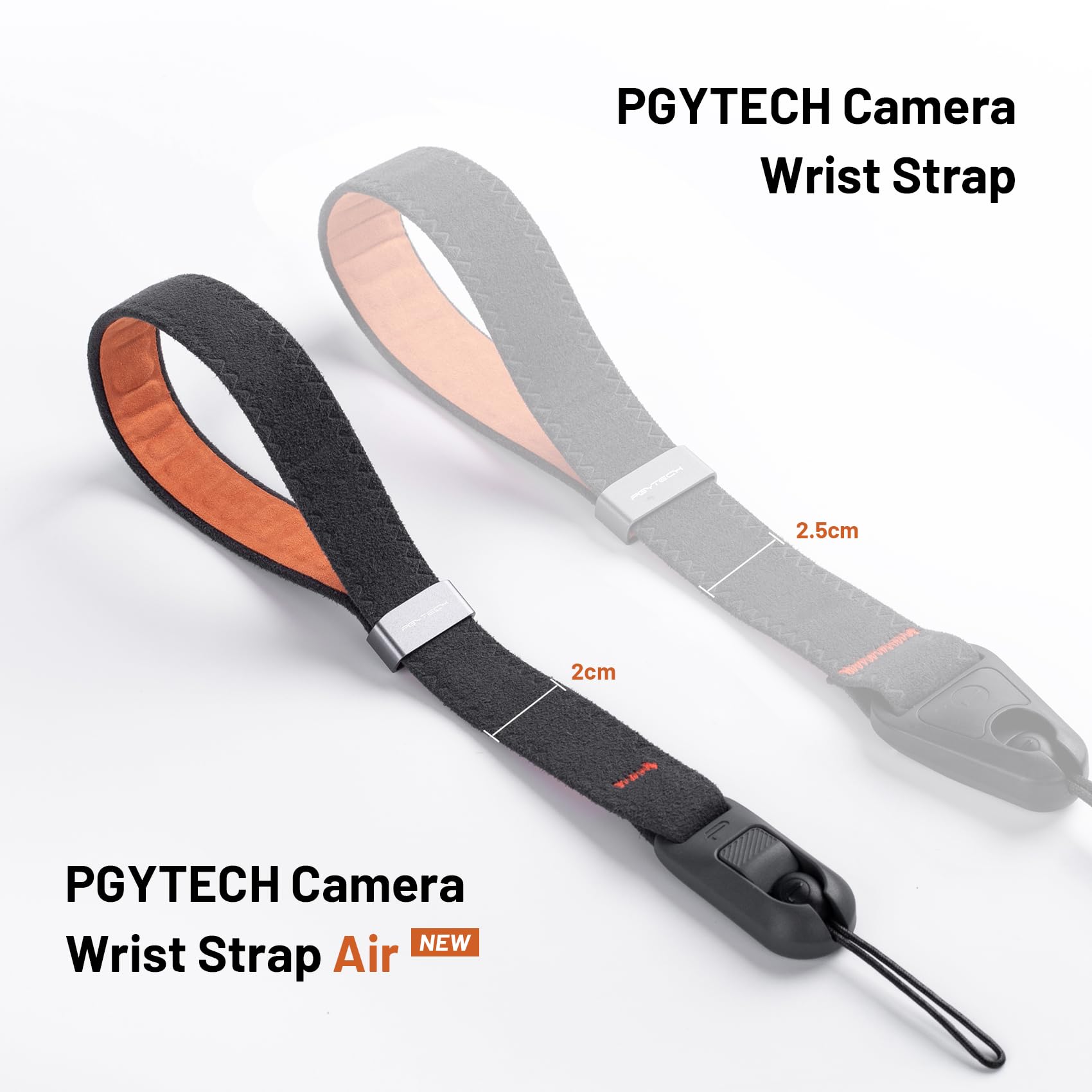PGYTECH Kamera-Handschlaufe Air, Verstellbarer Schnellverschluss-Kameragurt für Fujifilm x100vi Filmkamera/Vintage-Kameras/Spiegellose Kamera,Tiefes Grau