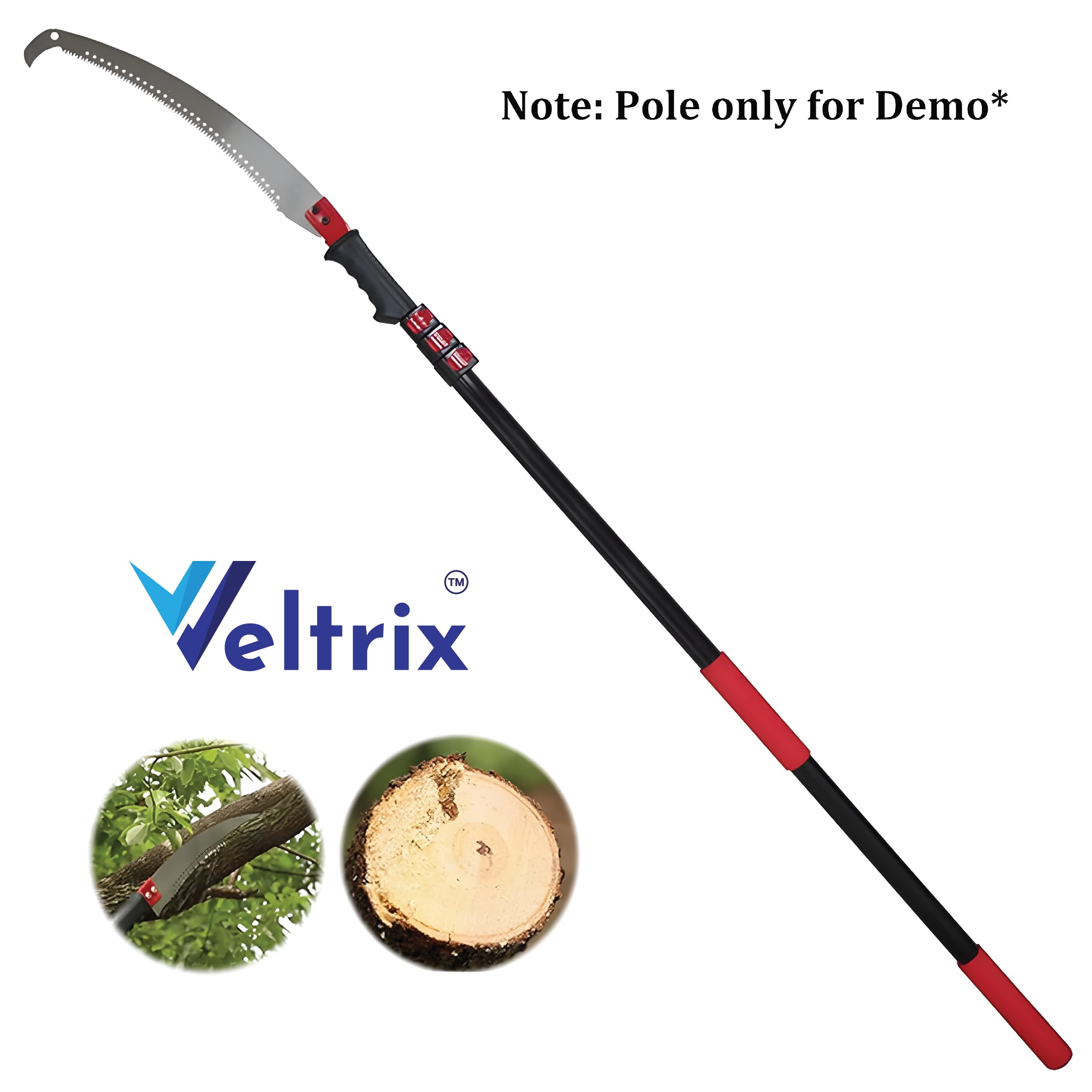 Veltrix Pruning Gardening Saw | Sharp Blade Hand Saw for Tree, Branch & Wood Cutting | Lightweight, Durable Tool for Camping & Outdoor Use (Single Hook 21inch) - Image 6 thumbnail