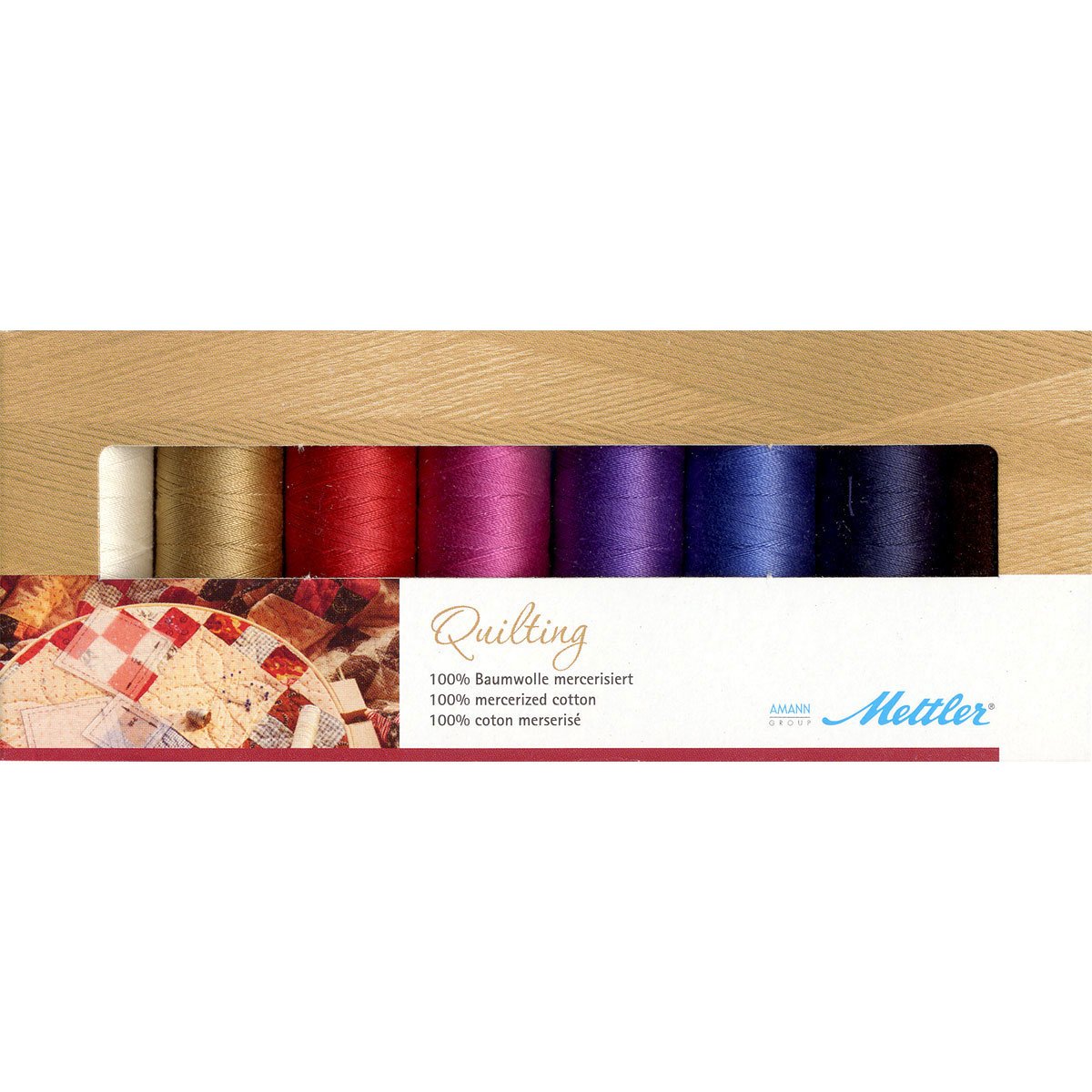 Mettler 150 m Quilting Thread Selection Box, Multi-Colour