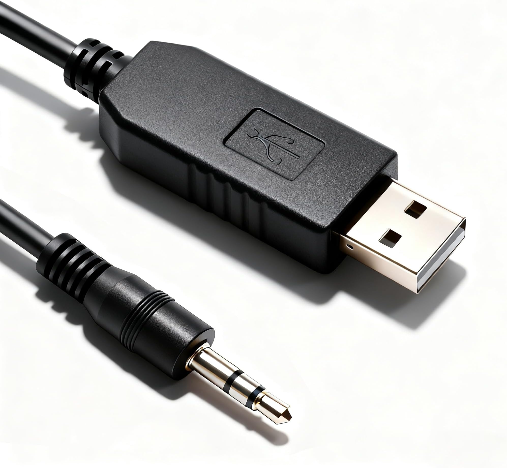 USB Programming Cable USB Uart TTL to 3.5mm 3-Pole Plug for ICOM Radio IC-F1000 IC-F2000 IC-2300H IC-2100H IC-2200H, PL2303 Chipset, OPC-478 Compatible, 1.8m/5.9ft