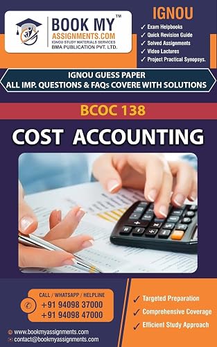IGNOU BCOC‑138 Cost Accounting Exam Preparation Book