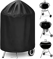 Vista 13 de Cubierta de parrilla de carbón para Cuisinart CCG190RB, cubierta redonda de parrilla de carbón portátil para Weber Smokey Joe 14, cubierta