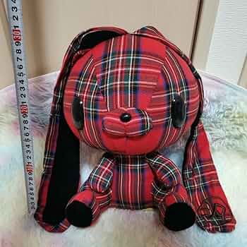 チャックスGP 汎用うさぎテディバニーぬいぐるみ　モノチェック　2個セット チャックスGP 汎用うさぎテディバニーぬいぐるみ モノチェック 2