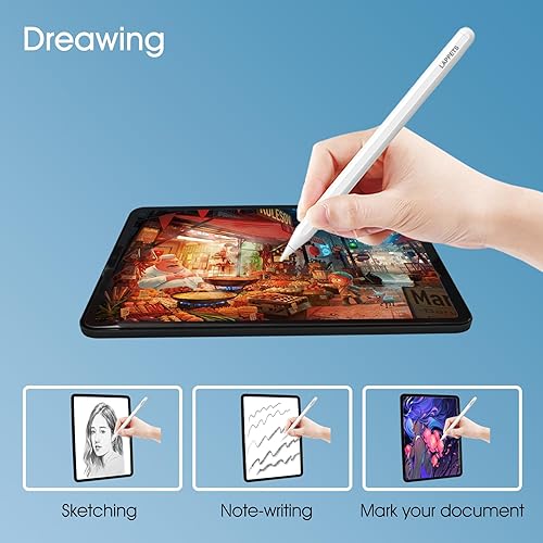 Miniatura 9 de Lápiz óptico de carga inalámbrico magnético compatible con Apple iPad Pro 2018-2023 (1112.9 pulgadas), iPad Air 45 generación, iPad Mini 6