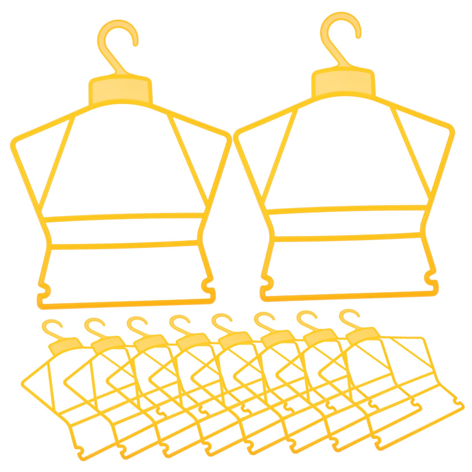 Cabilock 10pcs Clothes Hangers Multifunctional Plastic Hangers for Swimsuits Garments Space Saving Design Smooth Finish for Nursery Organization