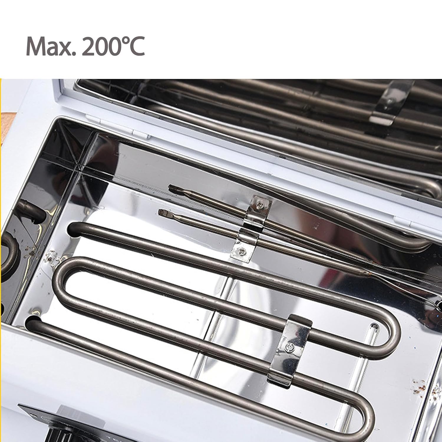 High Temperature Sterilizer, Dry Heat Nail Sterilizer Machine for Nail Tool Bottle, Portable Tool Disinfection Cabinet, Electric Cleaning Box for Esthetician, Beauty Salon 360T