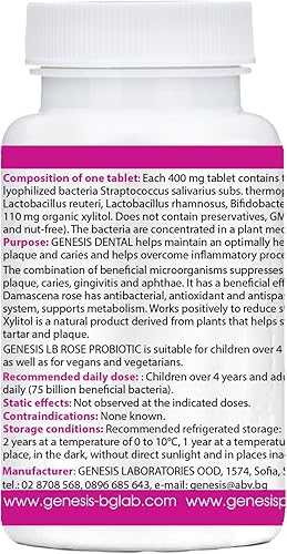 Miniatura 2 de Suplemento probiótico a base de plantas para la salud dental Cuidado bucal Probiótico dental Apoyo a la inmunidad curación intestinal Lactobacillus