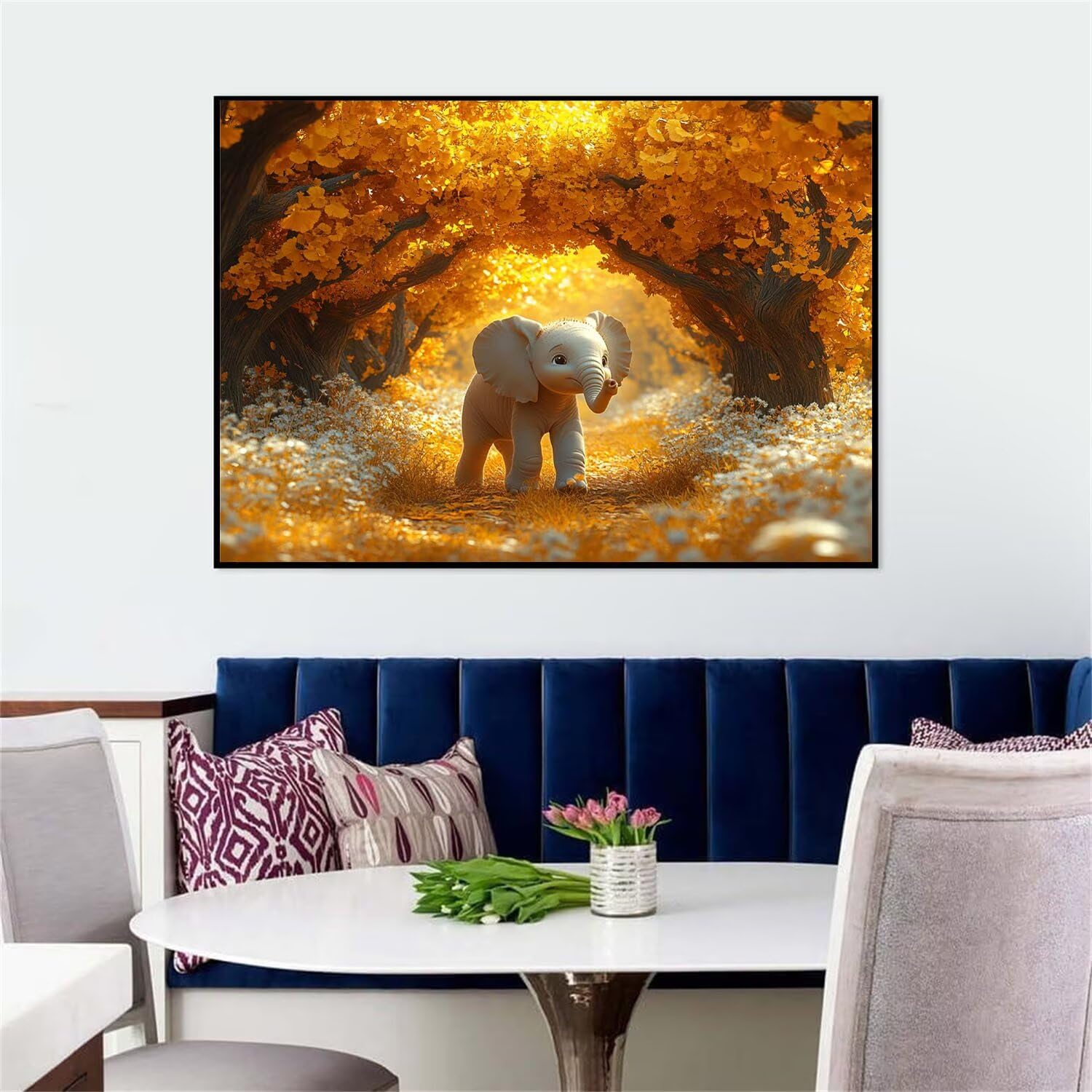 Zestawy do malowania diamentowego słonia, zestawy artystyczne, dla dorosłych, las, do haftu krzyżykowego, 5D, DIY, pełne wiercenie, kryształowa sztuka dla początkujących, sztuka i rzemiosło dla