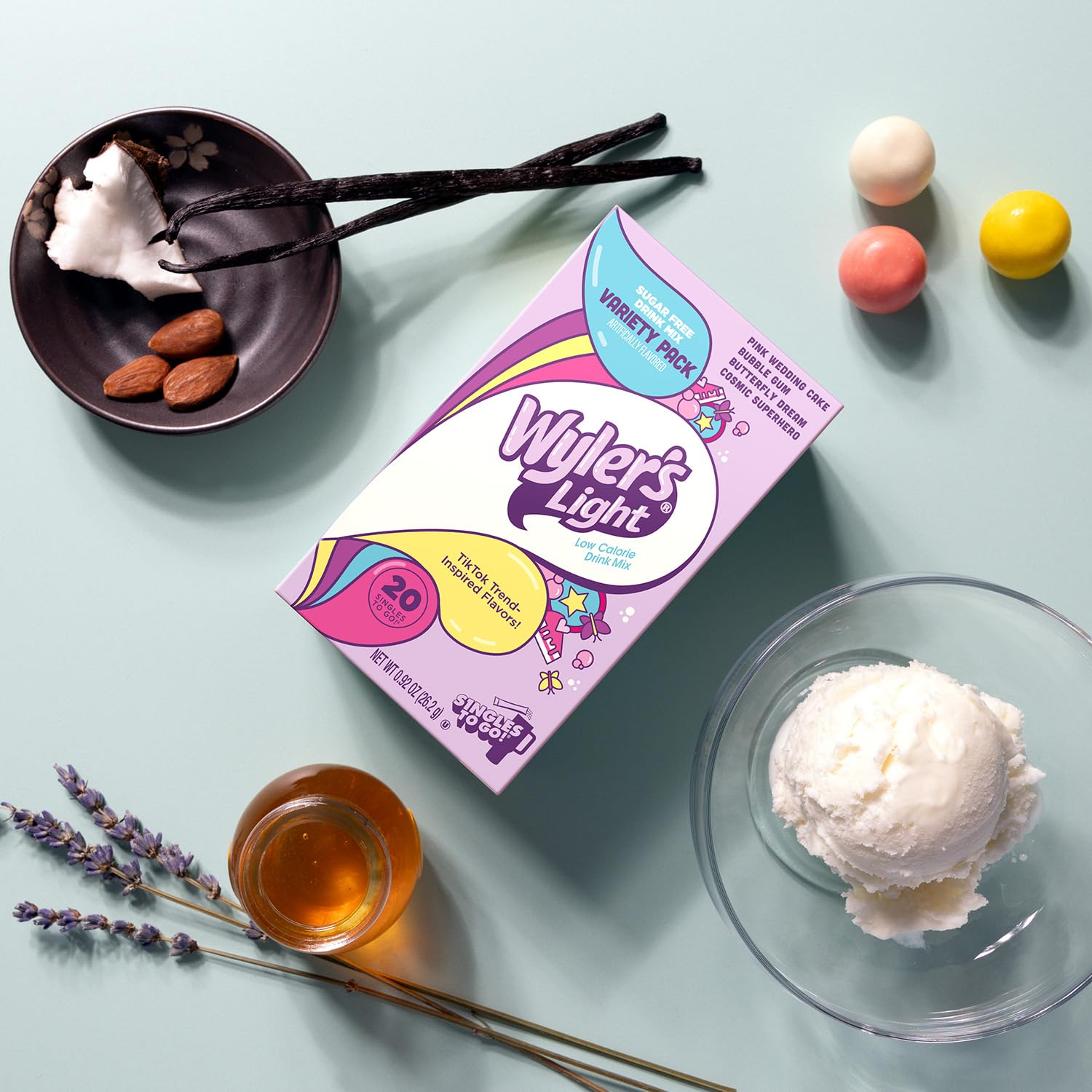 Wyler's Light Watertok Singles To Go Drink Mix, Variety Pack, 20 Päckchen